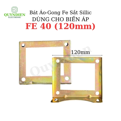 Bát Áo Gong Fe sắt sillic cho Fe 40mm lỗ dùng trong máy Biến Áp