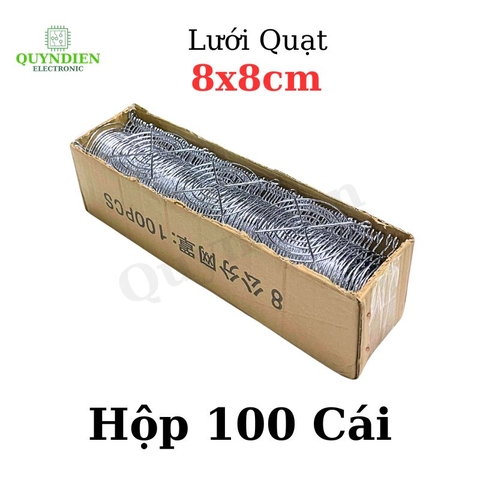 Tấm lưới bảo vệ quạt tản nhiệt 8x8cm - 1 Hộp 100 Cái