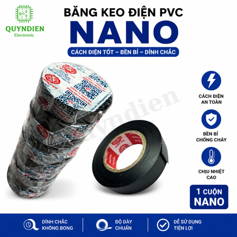 Băng Keo Điện Nano 0.12mmx18mmx20Y