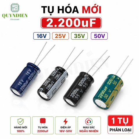 Tụ hóa 2200uf-16v 25v 35v 50v