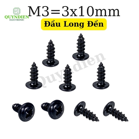 Ốc Vít Nhọn Đầu Long Đền M3x10mm