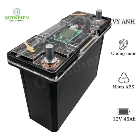 Vỏ Bình Pin 12V 45Ah 12 Cell Pin 33140 32140 Nhựa ABS
