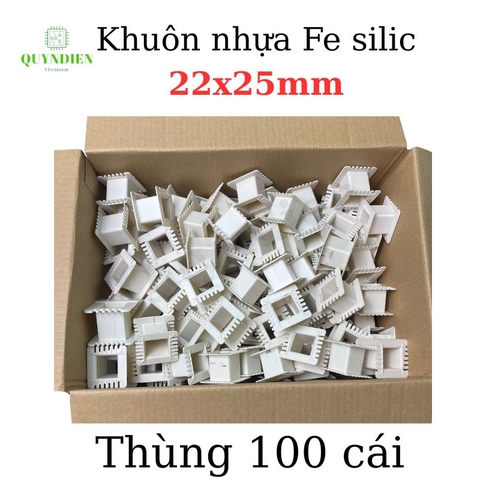Khuôn nhựa quấn biến áp Fe silic 22x25mm-100 Cái