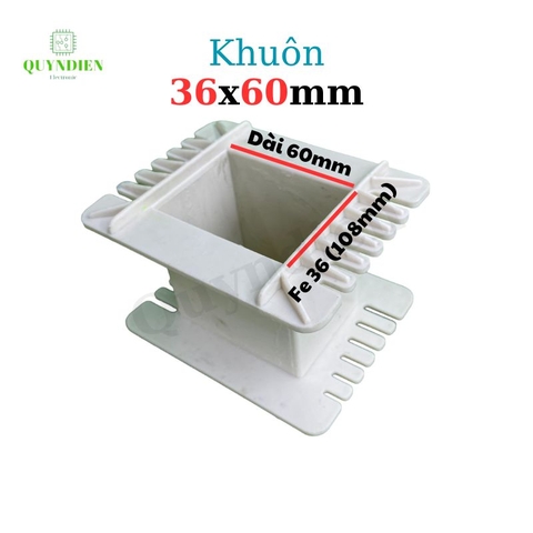 Khuôn nhựa quấn biến áp Fe silic 36x60mm
