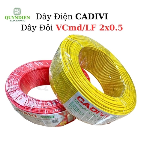 Dây Điện CADIVI Dây Đôi VCmd/LF 2x0.5 – Ruột Đồng Mềm, PVC Chống Cháy