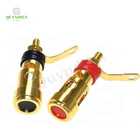 Cọc Loa, trạm loa Nhấn Vàng 1 đôi ( 1 đen + 1 đỏ )