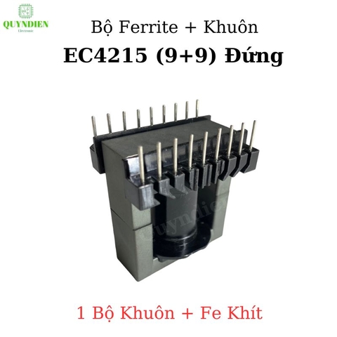 Lõi Biến áp xung EC4215 tròn đứng (9+9 chân)