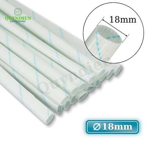 Ống gen sợi thủy tinh chịu nhiệt chống cháy size 18mm - 10 mét