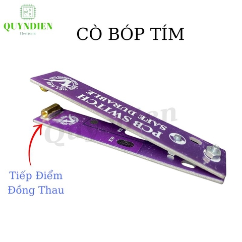 Cò Bóp cò bóp phíp thuỷ tinh màu Tím