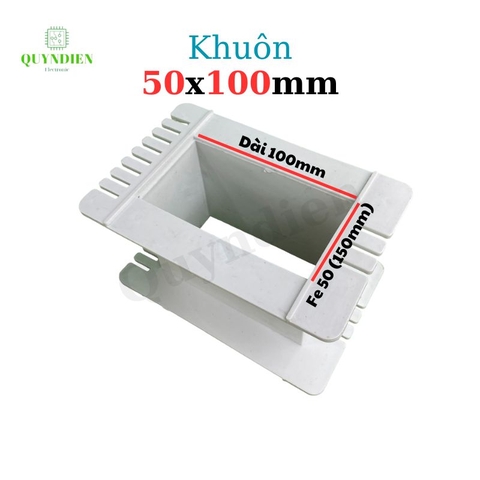 Khuôn nhựa quấn biến áp Fe silic 50x100mm