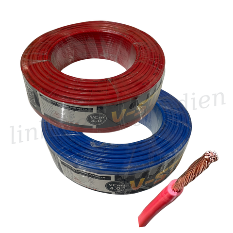 Dây Điện VĨNH THỊNH V-STAR VCm 4.0 đơn mềm ( giá 1mét )