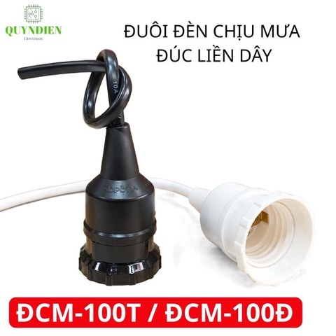 Đuôi Đèn Chịu Mưa Đúc Liền Dây Ren Nhựa ĐCM-100 SOPOKA