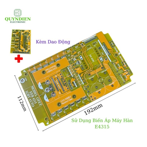 PCB 12Fet Cách Li Băm IGBT Dùng Biến Áp Máy Hàn E4315 Bo Mạch Sợi Thủy Tinh FR4 Kèm Dao Động