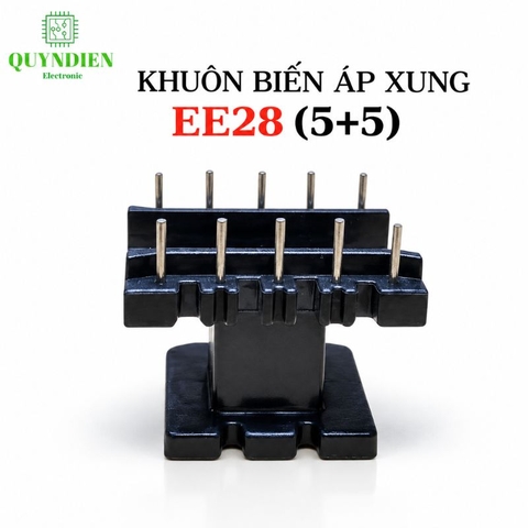 Khuôn EE28 (5+5 chân) Dùng Lõi Ferrit EI28/EE28