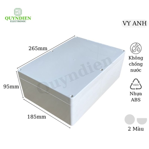 Hộp nhựa ABS 265x185x95mm VY ANH