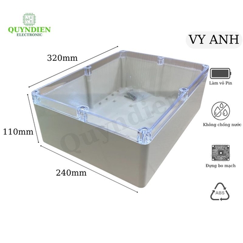 Hộp nhựa ABS 320x240x110mm VY ANH