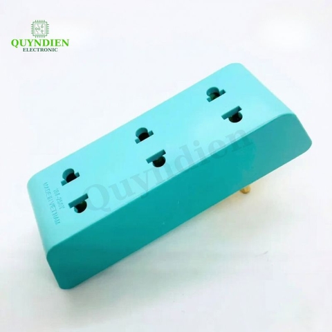 Đầu Nối Thông Minh Cổ Xoay 5 Cửa P25X Xanh