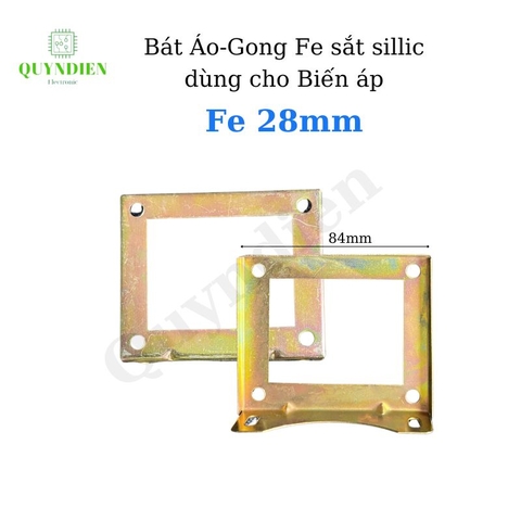 Bát Áo Gong Fe sắt sillic cho Fe 28mm lỗ dùng trong máy Biến Áp
