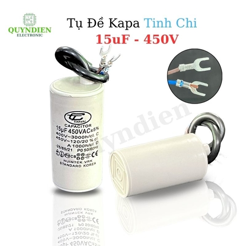 Tụ Đề Máy Bơm Nước 15uF 450V Tụ Kapa Tinh Chi