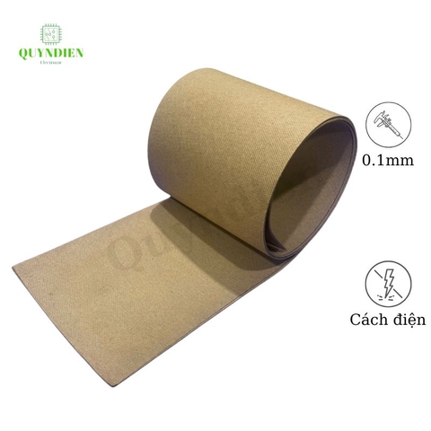 Giấy 1 Li (10cm X 100cm )Giấy làm khuôn biến áp. Giấy VÀNG bẻ khuôn biến áp.