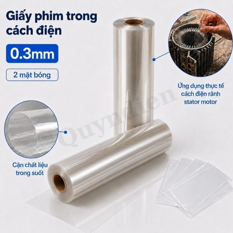 Giấy Cách Điện Phim Trong Dày 0.3mm