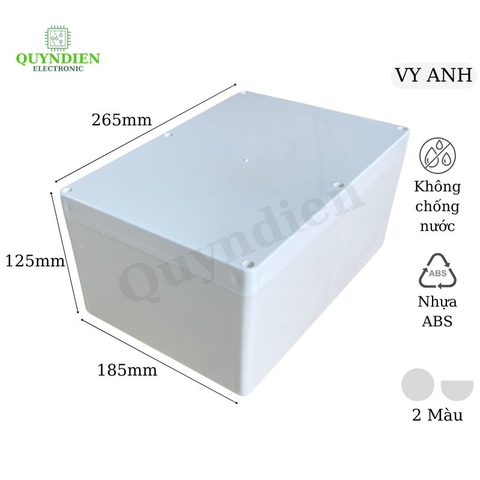 Hộp nhựa ABS 265x185x125mm VY ANH