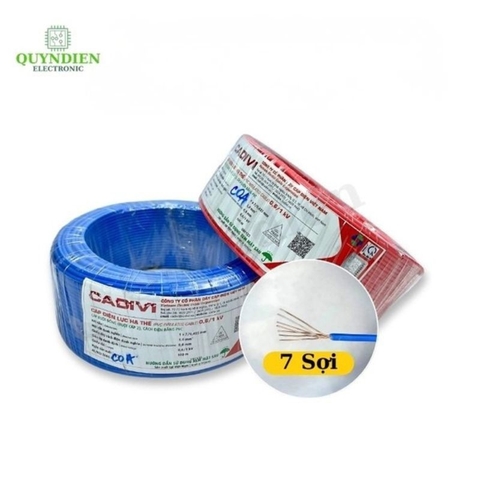 Dây Điện Cadivi Dây Đơn Lõi 7 Sợi CV1 - Cuộn 1 Mét