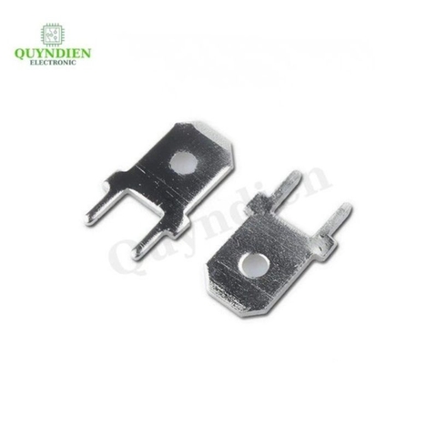 Đầu Nối Phích Cắm Đực Hai Chân 6.3mm - Túi 10 Cái