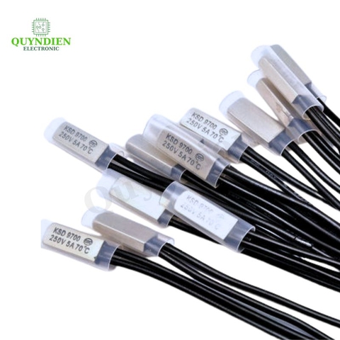 Cầu Chì Nhiệt KSD9700 70 Độ 250VAC 5A – 90mm