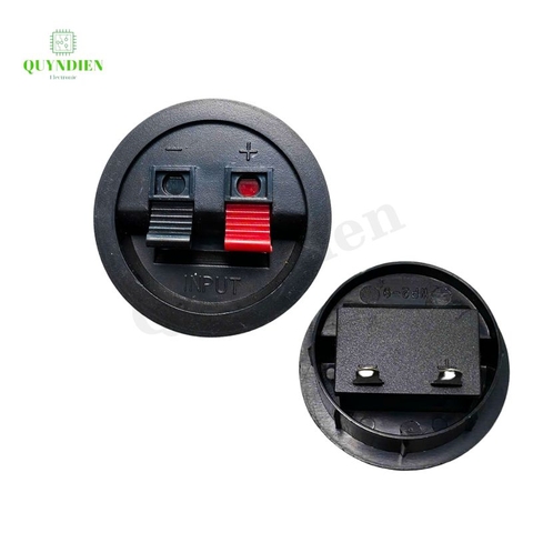 Trạm loa cầu đấu dây loa tròn 2 chân cho âm thanh thùng loa (1 cái)