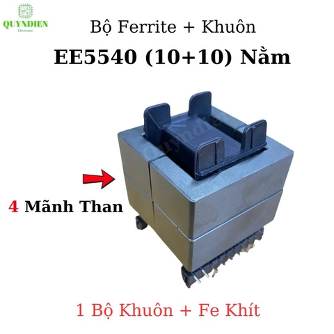 Lõi Biến áp xung EE5540 Khuôn đôi Nằm 10+10 chân