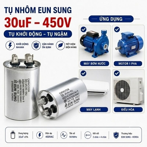 Tụ Nhôm Kapa EUN SUNG 30uF 450V