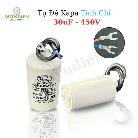 Tụ Đề Máy Bơm Nước 30uF 450V Tụ Kapa Tinh Chi