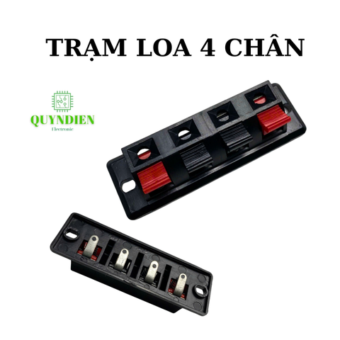Jack Cắm Loa 4 Cổng Trạm loa cầu đấu dây loa 4 chân (TRẠM NHỎ)