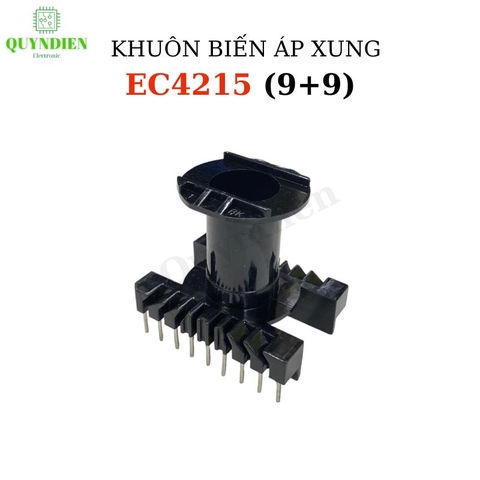 Khuôn Nhựa EC4215 (9+9) Tròn Đứng dùng lõi ferrit EC 42x42x15mm