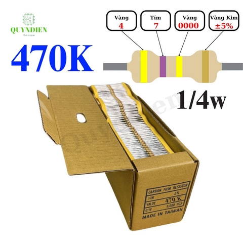 Điện trở Đài Loan 1/4W - 470K