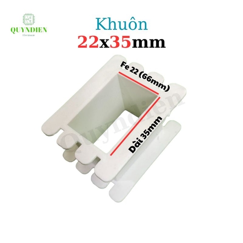 Khuôn nhựa quấn biến áp Fe silic 22x35mm