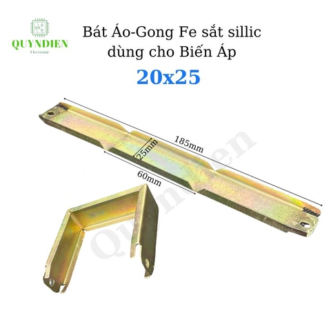 Bát Áo Gong Fe sắt sillic 20mm dài khuôn 25mm dùng cho Biến Áp