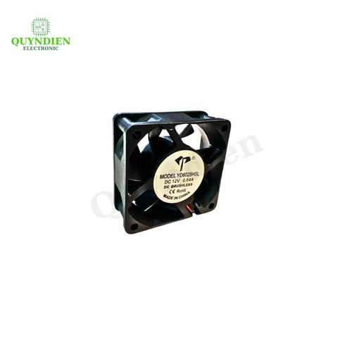 Quạt Tản Nhiệt 6x6x2,5 cm 12V-0.64A Quạt không chổi than