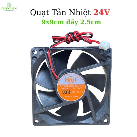 Quạt Tản Nhiệt 24V 9x9cm dày 2.5cm