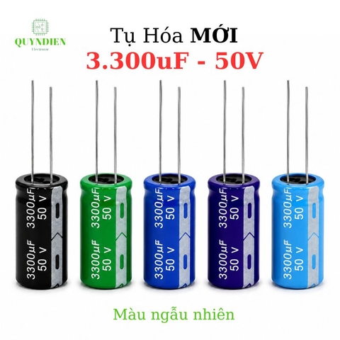 Tụ Hóa 3300uf/50v Màu ngẫu nhiên