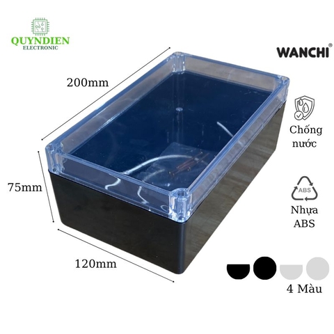 Hộp nhựa ABS 200x120x75mm WANCHI