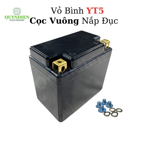 Vỏ Bình Đề Xe Máy YT5 Cọc Vuông Nắp Đục