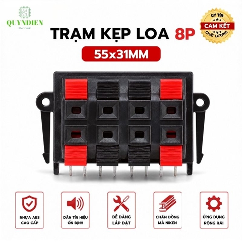 Trạm kẹp loa Trạm nhấn 8p Trạm amply