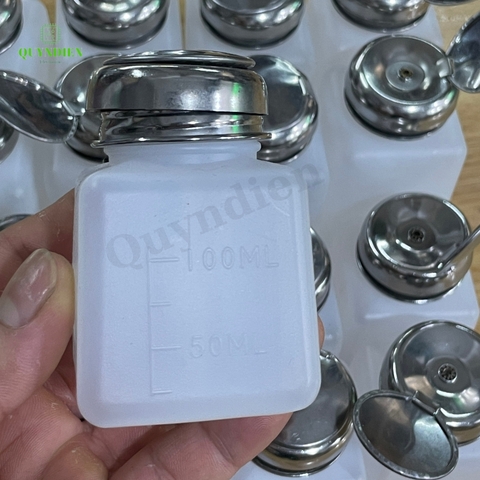 Lọ đựng dung dịch cồn xăng nước rửa mạch có nắp ấn 100ml 120ml 180ml 200ml 250ml