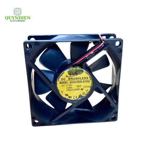Quạt Tản Nhiệt 12V 8x8x2.5cm 0.25A Tháo Máy
