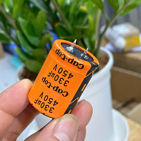 Tụ Lọc Nguồn 330uf 450V DC tụ hóa Cap-Top mới