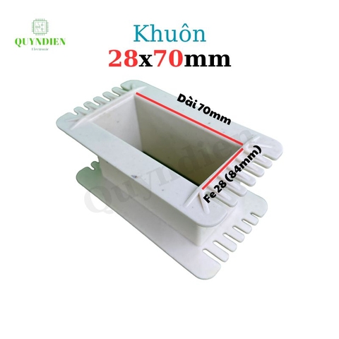 Khuôn nhựa quấn biến áp Fe silic 28x70mm