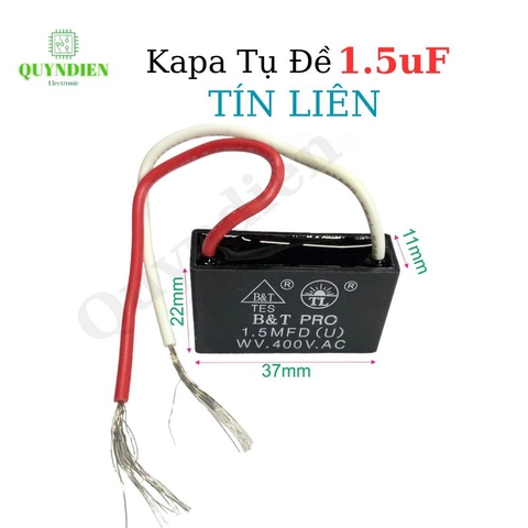 Tụ điện kapa tụ đề tụ ngậm tụ quạt 1.5uf 400V.AC TÍN LIÊN