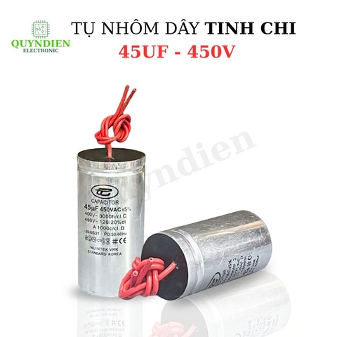 Tụ Nhôm Dây 45uF - 450V